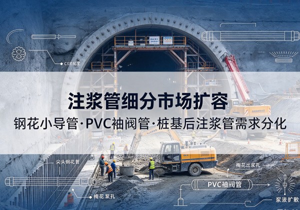 晋江注浆管细分市场扩容，隧道钢花小导管、PVC 袖阀管、桩基后注浆管需求分化